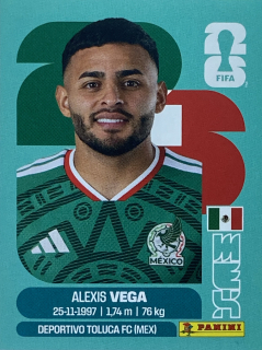 2026 FIFA World Cup Stickers #MEX18 Alexis Vega