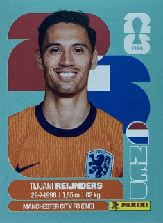 2026 FIFA World Cup Stickers #NED10 Tijjani Reijnders