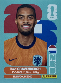 2026 FIFA World Cup Stickers #NED11 Ryan Gravenberch