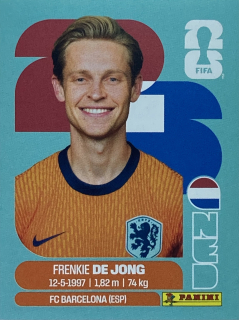 2026 FIFA World Cup Stickers #NED14 Frenkie De Jong