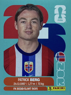 2026 FIFA World Cup Stickers #NOR14 Patrick Berg