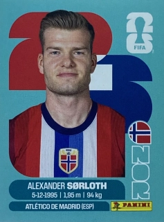 2026 FIFA World Cup Stickers #NOR16 Alexander Sørloth