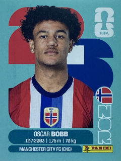 2026 FIFA World Cup Stickers #NOR20 Oscar Bobb