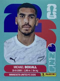 2026 FIFA World Cup Stickers #NZL04 Michael Boxall
