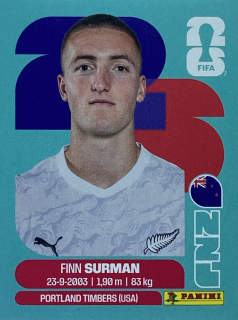 2026 FIFA World Cup Stickers #NZL09 Finn Surman