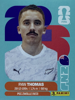 2026 FIFA World Cup Stickers #NZL12 Ryan Thomas
