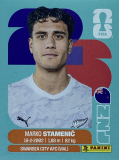 2026 FIFA World Cup Stickers #NZL15 Marko Stamenić
