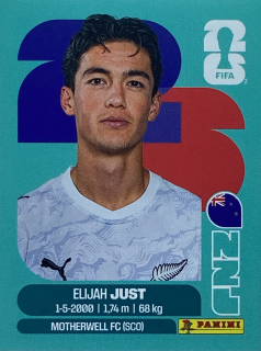 2026 FIFA World Cup Stickers #NZL18 Elijah Just