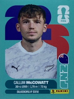 2026 FIFA World Cup Stickers #NZL19 Callum McCowatt