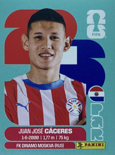 2026 FIFA World Cup Stickers #PAR06 Juan José Cáceres