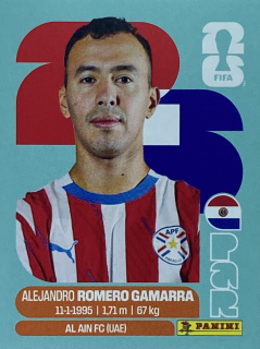 2026 FIFA World Cup Stickers #PAR16 Alejandro Romero Gamarra