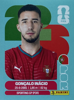 2026 FIFA World Cup Stickers #POR08 Gonçalo Inácio