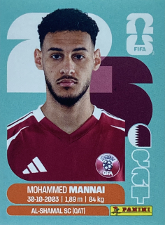 2026 FIFA World Cup Stickers #QAT09 Mohammed Mannai