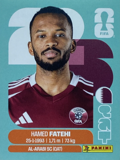 2026 FIFA World Cup Stickers #QAT12 Hamed Fatehi