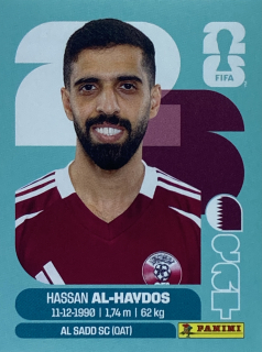 2026 FIFA World Cup Stickers #QAT16 Hassan Al-Haydos