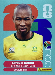 2026 FIFA World Cup Stickers #RSA05 Samukele Kabini