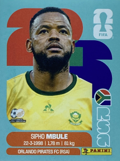2026 FIFA World Cup Stickers #RSA16 Sipho Mbule