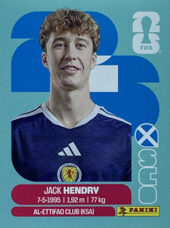 2026 FIFA World Cup Stickers #SCO03 Jack Hendry