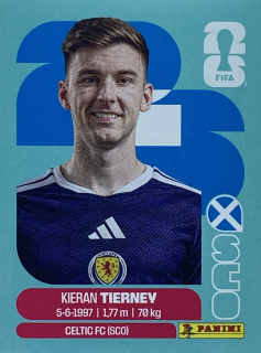 2026 FIFA World Cup Stickers #SCO04 Kieran Tierney