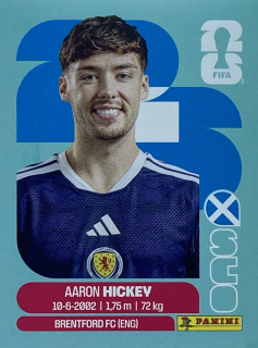 2026 FIFA World Cup Stickers #SCO05 Aaron Hickey