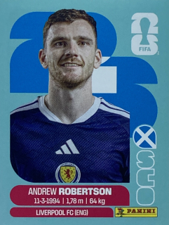 2026 FIFA World Cup Stickers #SCO06 Andrew Robertson