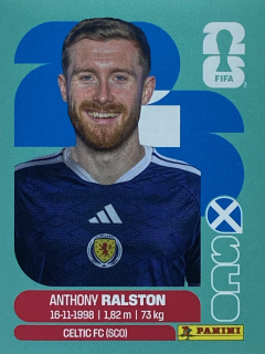 2026 FIFA World Cup Stickers #SCO09 Anthony Ralston