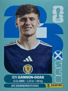 2026 FIFA World Cup Stickers #SCO20 Ben Gannon-Doak