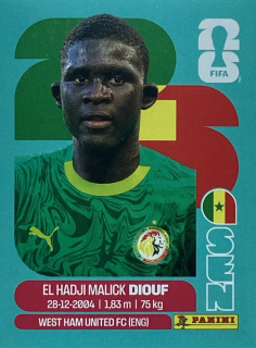 2026 FIFA World Cup Stickers #SEN07 El Hadji Malick Diouf