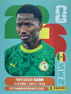 2026 FIFA World Cup Stickers #SEN10 Pape Matar Sarr