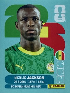 2026 FIFA World Cup Stickers #SEN19 Nicolas Jackson