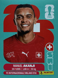 2026 FIFA World Cup Stickers #SUI04 Manuel Akanji