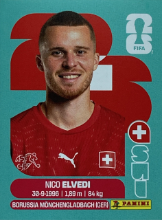 2026 FIFA World Cup Stickers #SUI06 Nico Elvedi