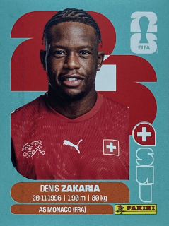 2026 FIFA World Cup Stickers #SUI10 Denis Zakaria