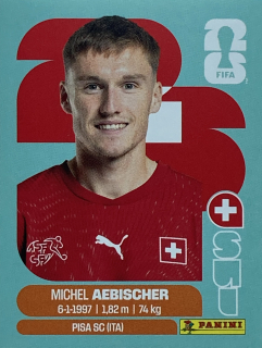 2026 FIFA World Cup Stickers #SUI16 Michel Aebischer