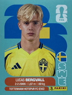 2026 FIFA World Cup Stickers #SWE08 Lucas Bergvall