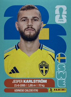 2026 FIFA World Cup Stickers #SWE10 Jesper Karlström