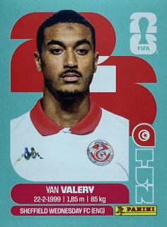 2026 FIFA World Cup Stickers #TUN04 Yan Valery