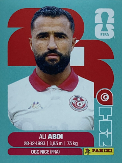 2026 FIFA World Cup Stickers #TUN07 Ali Abdi