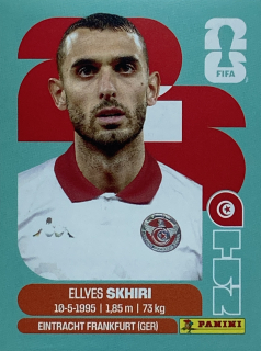 2026 FIFA World Cup Stickers #TUN09 Ellyes Skhiri