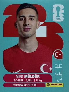 2026 FIFA World Cup Stickers #TUR03 Mert Müldür