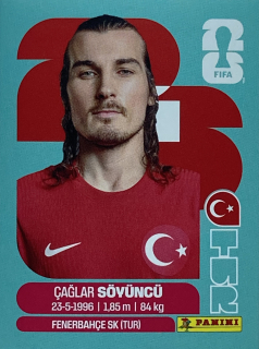 2026 FIFA World Cup Stickers #TUR06 Çağlar Söyüncü
