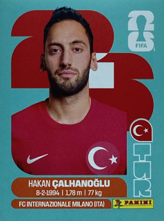 2026 FIFA World Cup Stickers #TUR11 Hakan Çalhanoğlu