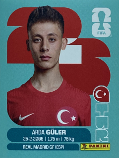 2026 FIFA World Cup Stickers #TUR14 Arda Güler