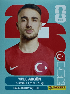 2026 FIFA World Cup Stickers #TUR16 Yunus Akgün