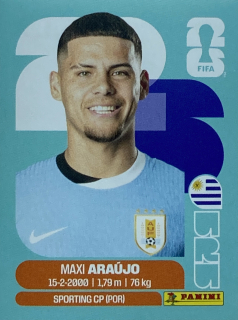 2026 FIFA World Cup Stickers #URU16 Maxi Araújo