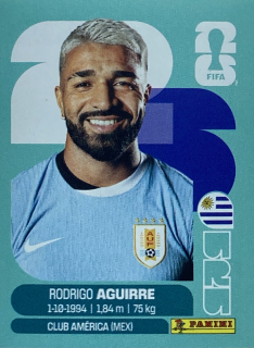 2026 FIFA World Cup Stickers #URU19 Rodrigo Aguirre