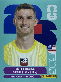 2026 FIFA World Cup Stickers #USA02 Matt Freese