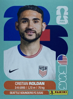 2026 FIFA World Cup Stickers #USA11 Christian Roldan
