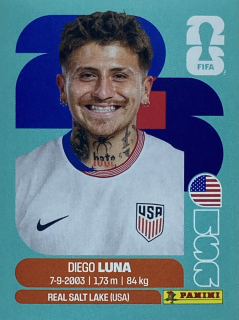2026 FIFA World Cup Stickers #USA14 Diego Luna