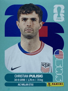 2026 FIFA World Cup Stickers #USA16 Christian Pulisic